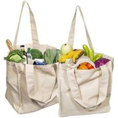 organic cotton cloth tote shopping bags