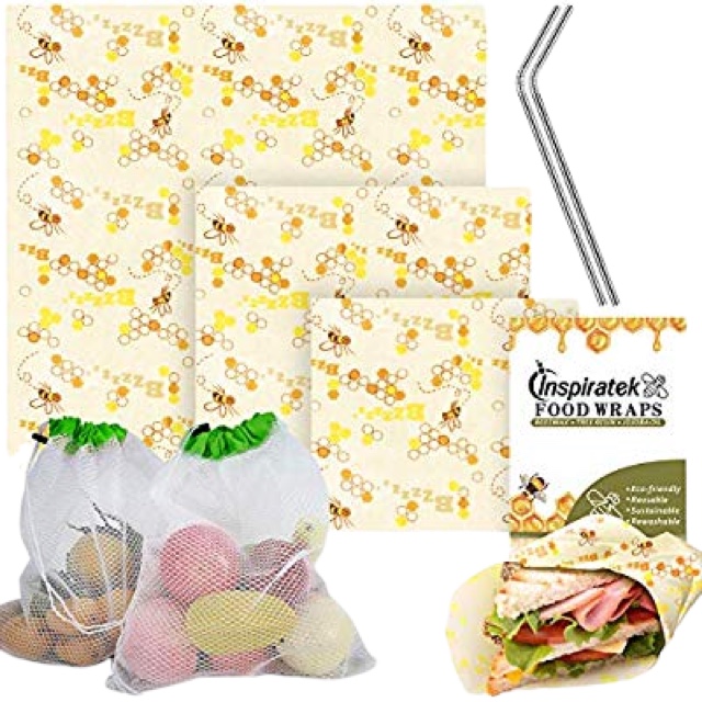 eco-friendly reusable beeswax food wrap