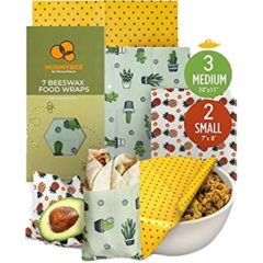 eco-friendly reusable beeswax food wraps