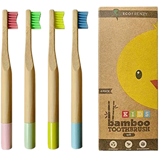 eco-friendly children's bamboo toothbrush